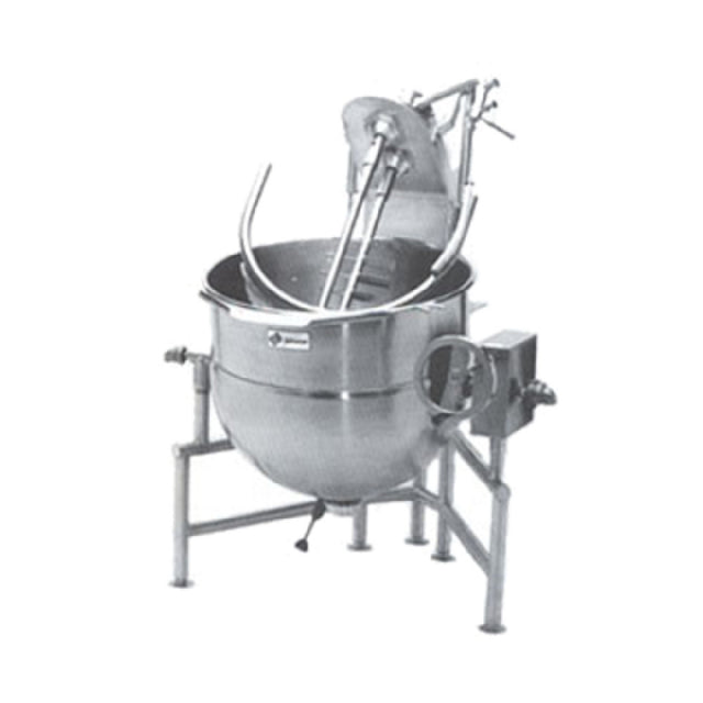 Legion TWT-40 Direct Steam Tilting Kettle 40-gallon 304 Stainless Steel Liner