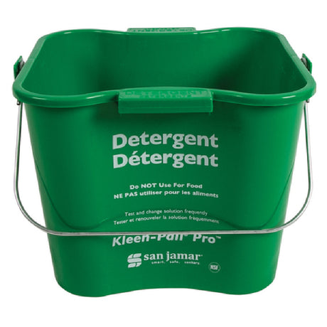 San Jamar KPP196GN Kleen-Pail® Pro™ 6 Qt. Rounded Corners