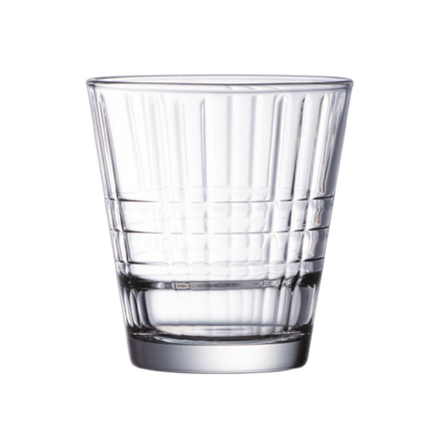 Arc Cardinal X0392 Arcoroc Stack Up Cross Rocks 8.75 Oz (H:3.625'' T:3.375'' M:3.375'' B:2.25'')