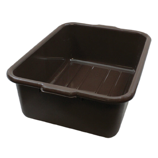 Tablecraft 1537BR Tote Box 21-1/2" X 15-3/4" X 7" Pebbled Finish Outside