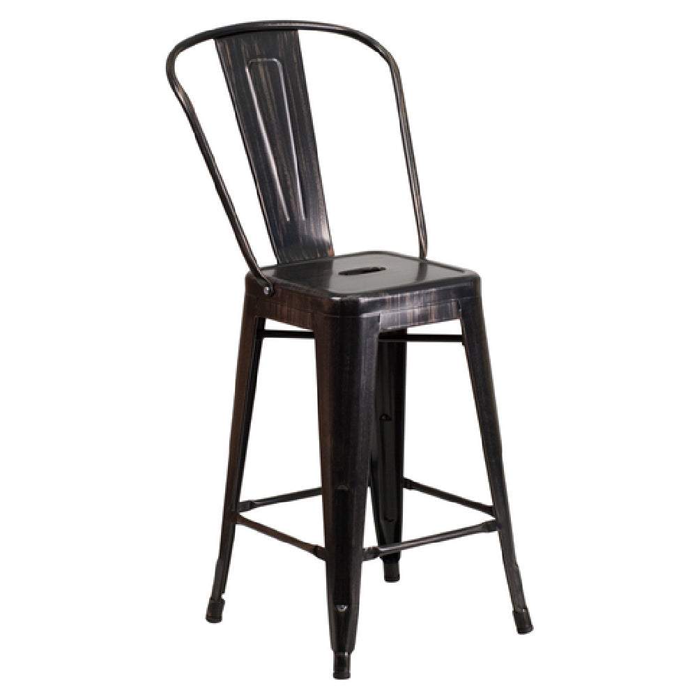 Flash Furniture CH-31320-24GB-BQ-GG Bar Stool 500 Lb. Weight Capacity Counter Height