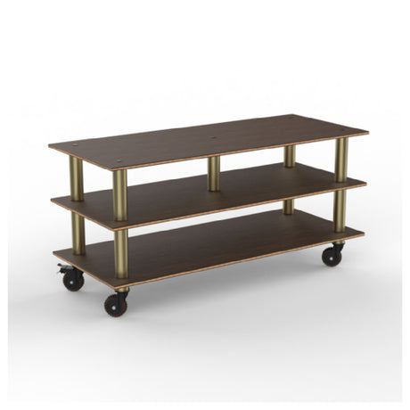 Steelite MGCMLB09WBXH - Modular Midhole Display Unit Mango Brushed Brass Heavy Duty Caster