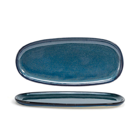 FOH DSP037BLP23 Artefact™ Plate 11" X 5" X 0.50" Oval