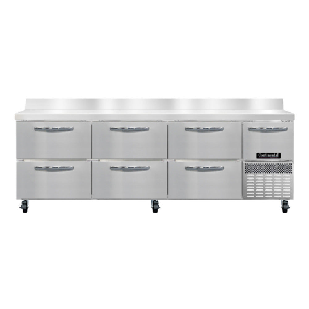 Continental Refrigerator RA93SNBS-D Refrigerated Base Shallow Depth Worktop Unit