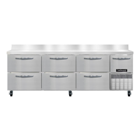 Continental Refrigerator RA93SNBS-D Refrigerated Base Shallow Depth Worktop Unit