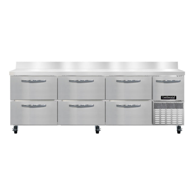 Continental Refrigerator RA93SNBS-D Refrigerated Base Shallow Depth Worktop Unit
