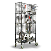 Hubert 61384 - Kitchen Drying Rack Cart, 36" X 18" X 72"H, Rectangular