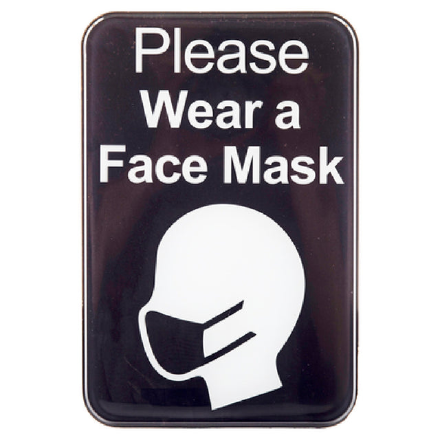 Tablecraft 10542 Sign "Please Wear A Face Mask" 6" X 9"