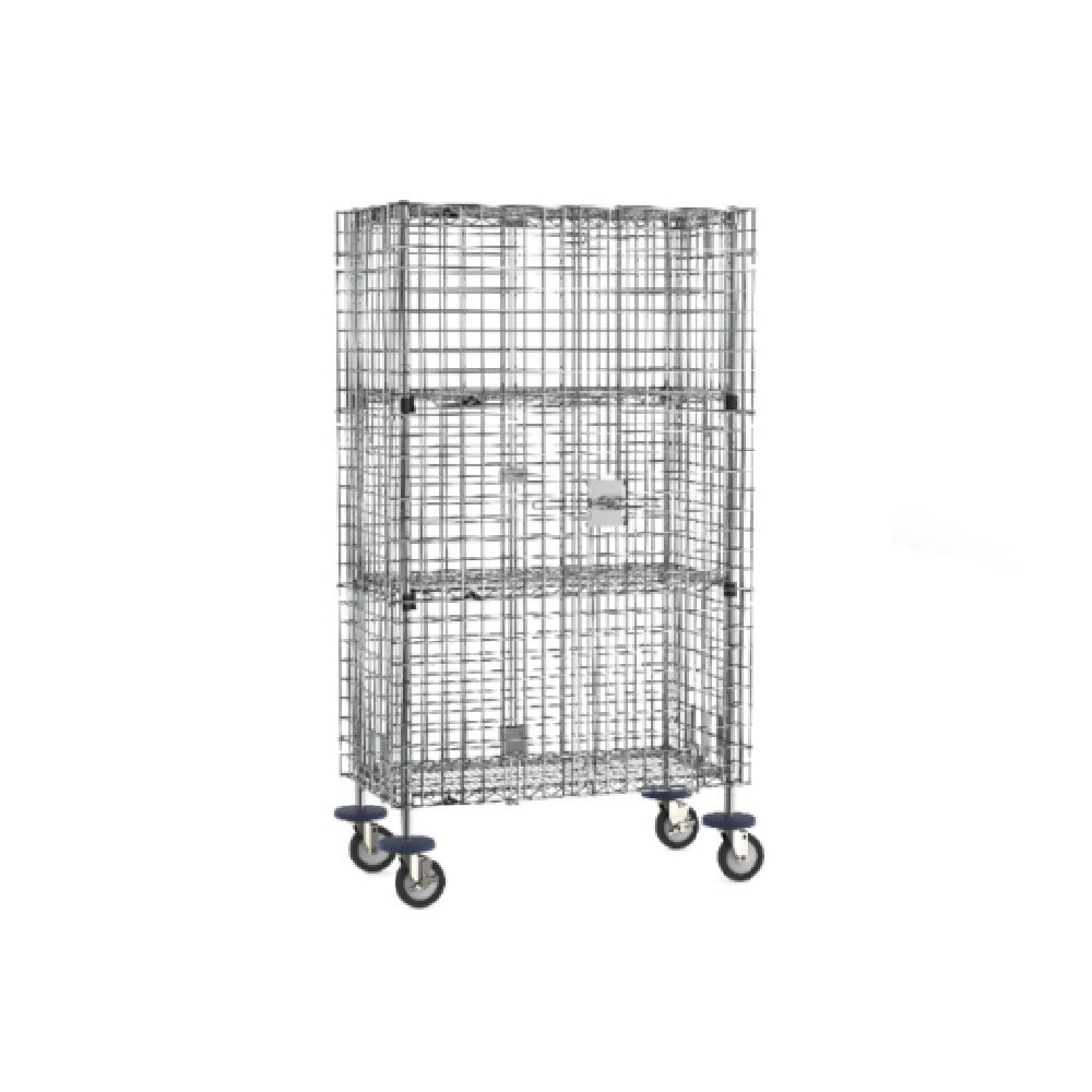 Metro SEC33EC-2EZ - Super Erecta® Security Unit, Mobile, Chrome Plated Finish