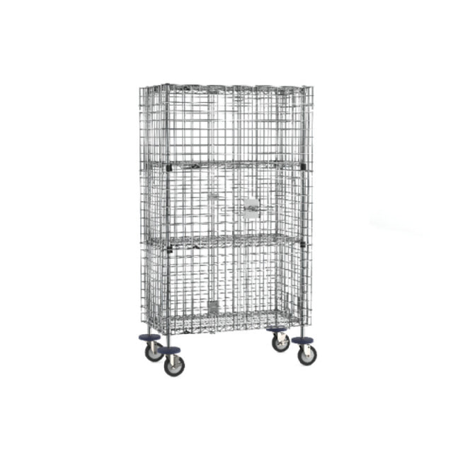 Metro SEC33EC-2EZ - Super Erecta® Security Unit, Mobile, Chrome Plated Finish