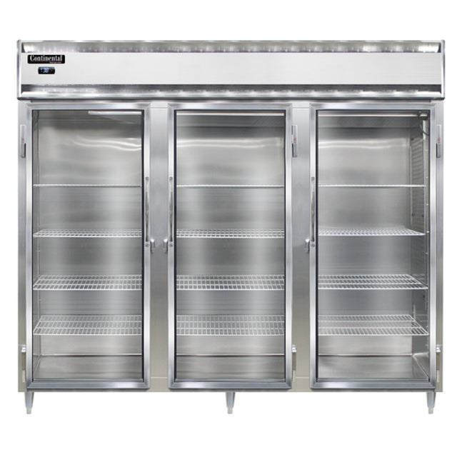 Continental Refrigerator D3RENSSGD Designer Line Wide Refrigerator Reach-in 85-1/5"W