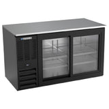 Beverage Air BB58HC-1-GS-B - Refrigerated Back Bar Storage Cabinet, Two-section, 59"W