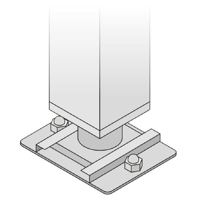 Rational 8700.0317 Floor Fixing Set (contains 2 Pieces) For 20 Half-size And 20 Full-size Units And Stationary Stands. One Set Included With Delivery Of Floor Units. (two Sets Will Be Needed For Base Cabinets) May Be Used For Seismic Applications. 9 Mm