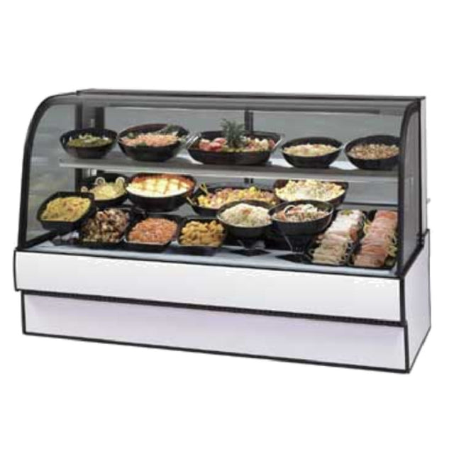 Federal Industries CGR5948CD Curved Glass Refrigerated Deli Case 59.13"W X 35.31"D X 48”H