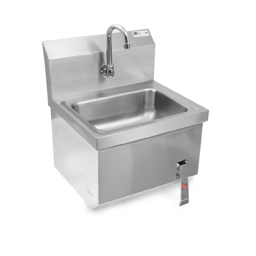 John Boos PBHS-W-1410-KV1APN Pro-Bowl Hand Sink Wall Mount With Apron 14"W X 10" Front-to-back X 5" Deep Bowl