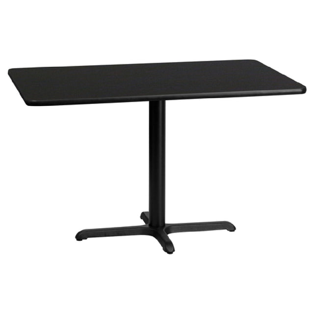 Flash Furniture XU-BLKTB-3048-T2230-GG Table 48"W X 30"D X 31-1/8"H Dining Height