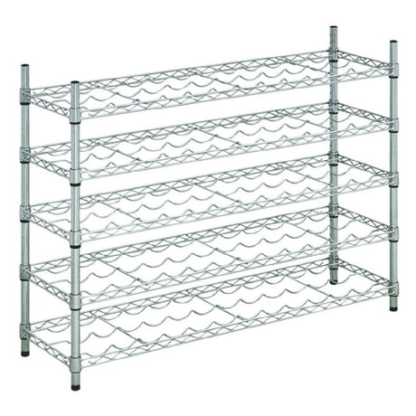 Hubert 129569 - Kratos Wire Wine Rack, 48"W X 14"D X 34"H, 34" Posts