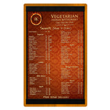 Menu Solutions WDSTR-D Menu Board Holds 8-1/2" X 14" Insert Double Panel