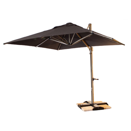 Grosfillex 98700231 Windmaster Cantilever Umbrella 10 Ft. Square Top