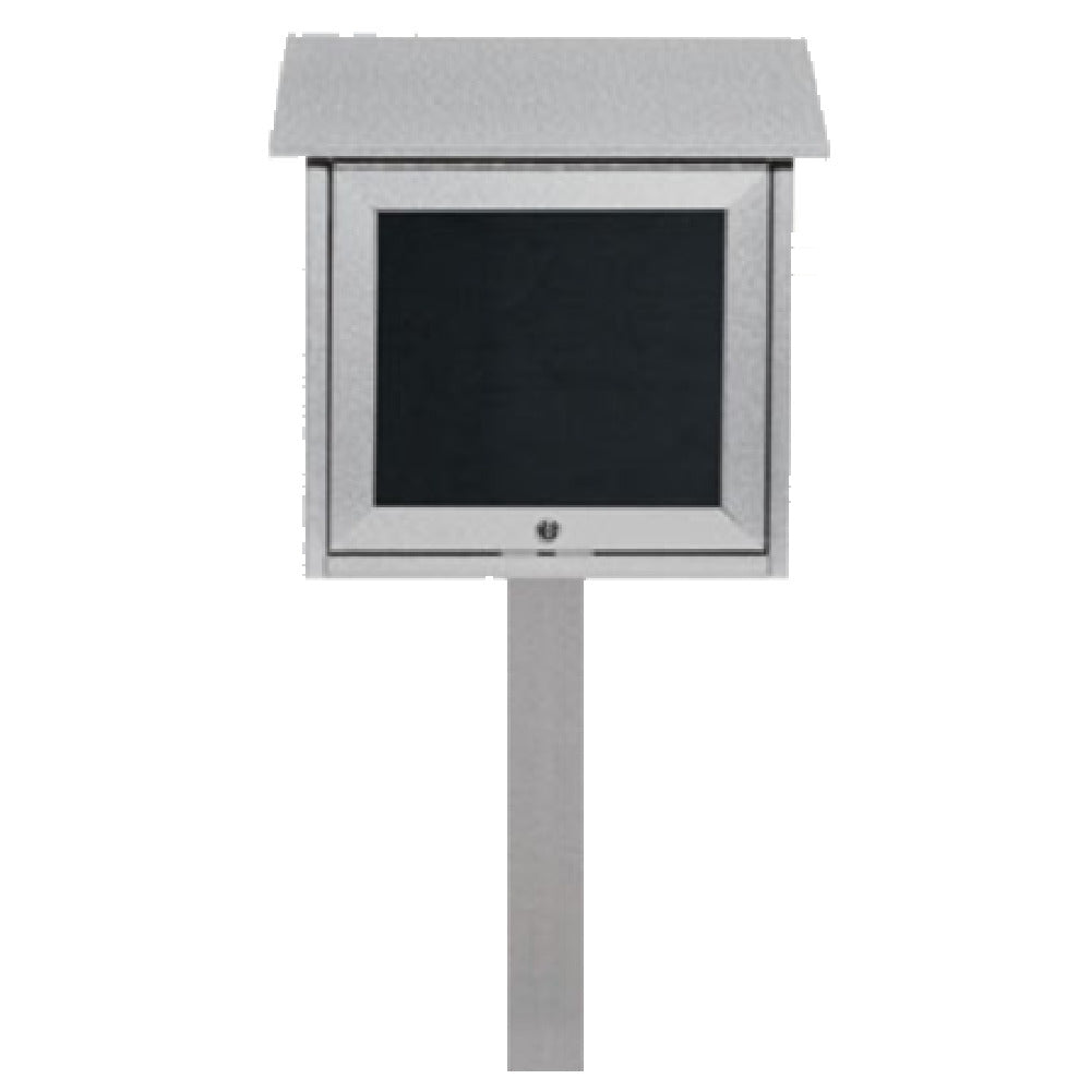 Aarco OPLD1818LSPP-2 Slimline Message Center 18"W X 18"H Freestanding