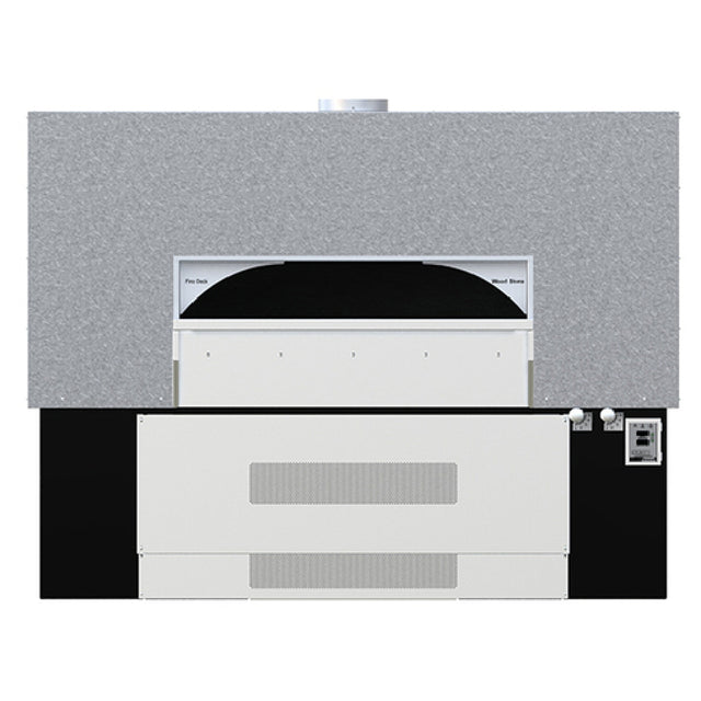 Wood Stone FD-11290-RFGRRIR Fire Deck Stone Hearth Oven Two Radiant Flames On Right Side With Infrared Under Floor Burner