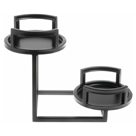 Hubert 72818 - Cerve Collection Carafe Holder/Stand, 2-tier, 7" X 14-9/10" X 10-1/2"H Overall