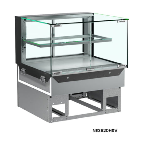 Structural Concepts NE3620HSV Reveal® Service Heated Slide In Counter Case 35-3/4"W