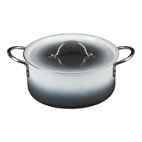Bon Chef 73302-OM-S - Country French X - Ombre Sauce Pot, 4 Qt 9 Oz, 9.4″ Dia X 4.4″ H
