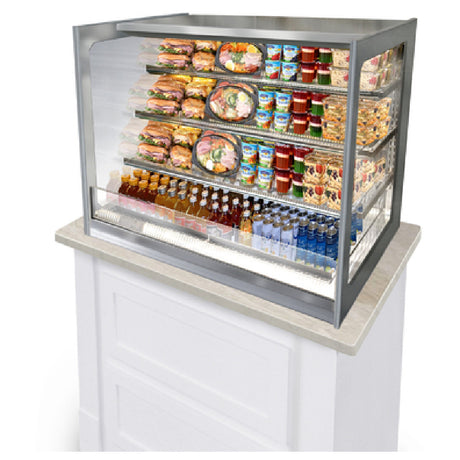 Federal Industries ITDSS4834 Italian Glass Countertop Display Case Self-service