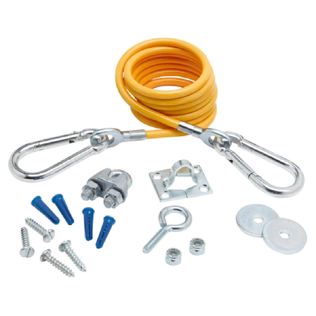 T&S Brass AG-RC Safe-T-Link Restraining Cable Kit 60"L Cable Includes: (1) U-bolt