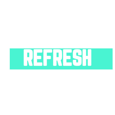 Hubert 30117 - Expressly Hubert® Magnetic Sign, "Refresh", 36"W X 8"H