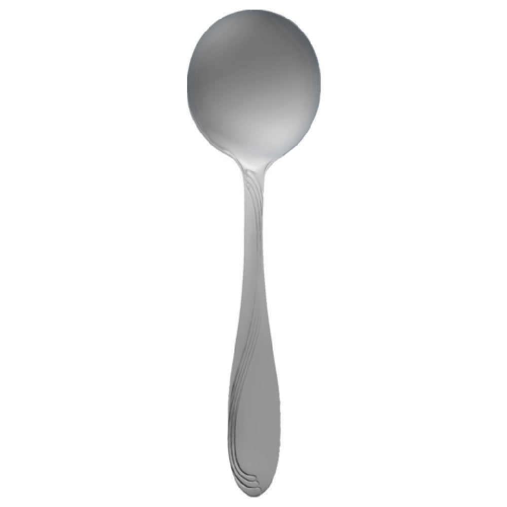 International Tableware WAV-113 Bouillon Spoon 5-7/8" Long 18/0 Stainless Steel