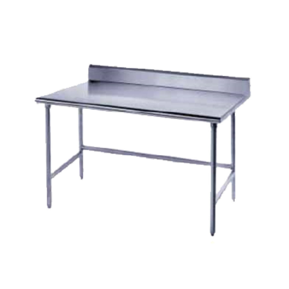 Advance Tabco TSKG-242 Work Table 24"W X 24"D 16 Gauge 430 Stainless Steel Top With 5"H Backsplash