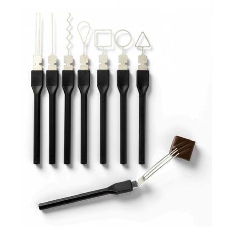 Matfer 262010 Chocolate Forks Set 8-piece Set Includes: 1 Tine 2 Tines