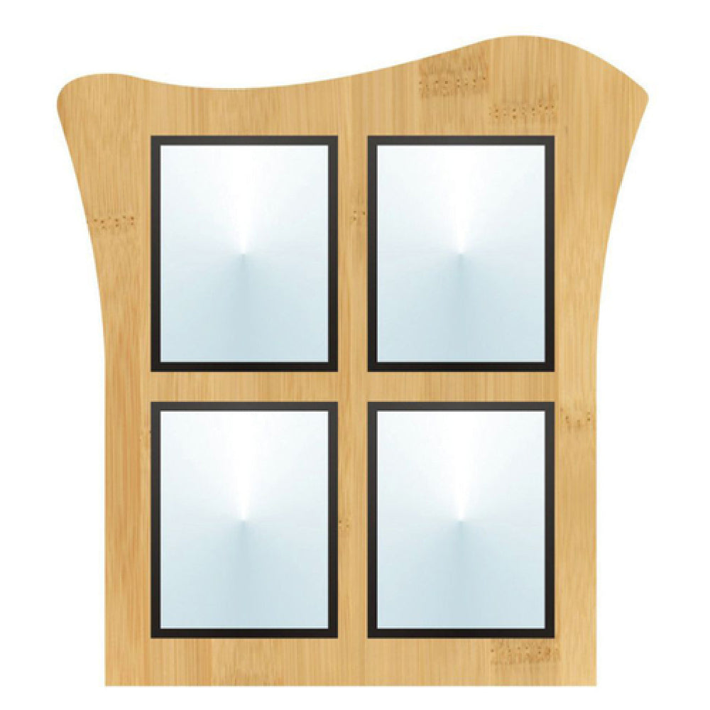 Hubert 76437 - Menu Board, 4-pocket, Wall-mount