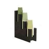 Cal Mil 23434-13 Brooklyn Vertical Cup Holder 3 Section 5"W X 13"D X 15"H