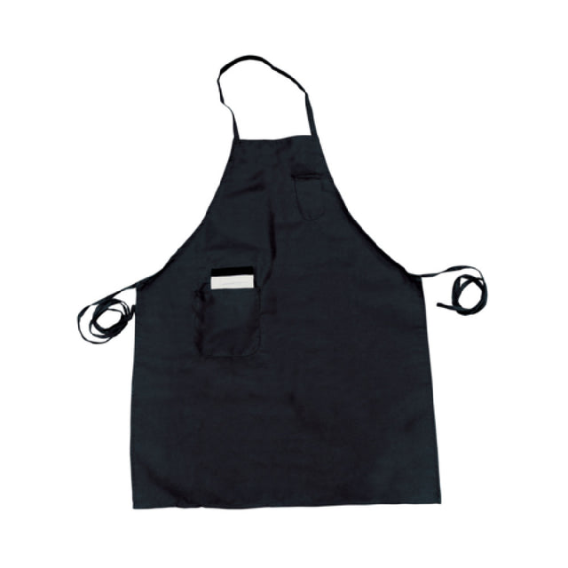 Thunder Group CA3326BK Chef Regalia Bib Aprons 33" X 26" Full-length With Pocket
