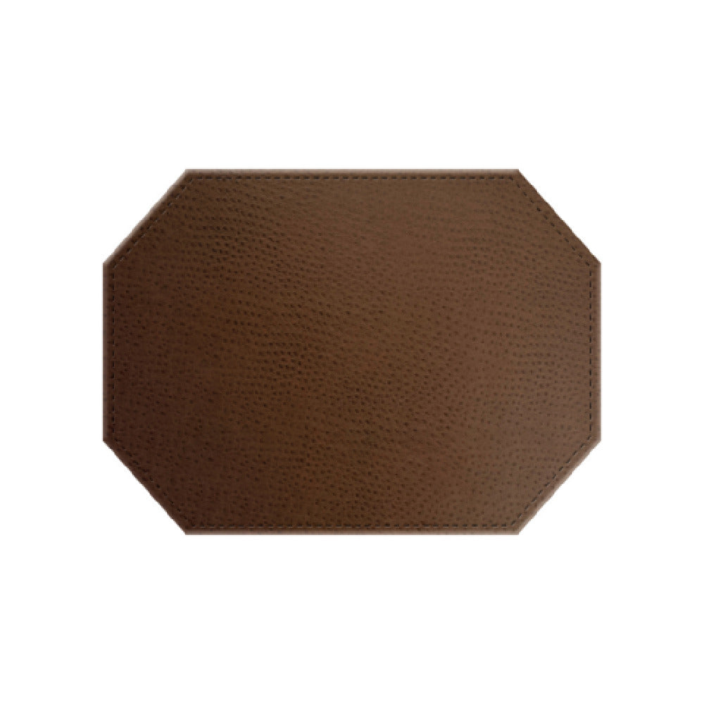 Risch TABLEMATOCT-CH 15X11 Chesterfield Ostrich Texture Faux-leather Table Mat (specify Color)