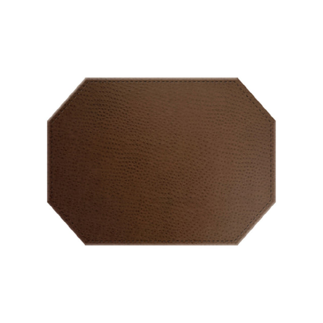 Risch TABLEMATOCT-CH 15X11 Chesterfield Ostrich Texture Faux-leather Table Mat (specify Color)