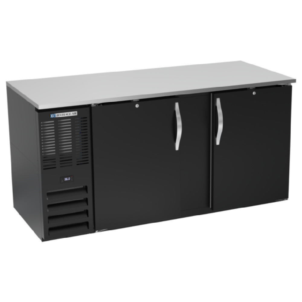 Beverage Air BB68HC-1-F-B - Refrigerated Food Rated Back Bar Storage Cabinet, Two-section