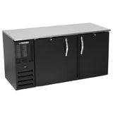 Beverage Air BB68HC-1-F-B - Refrigerated Food Rated Back Bar Storage Cabinet, Two-section