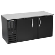 Beverage Air BB68HC-F-B - Refrigerated Food Rated Back Bar Storage Cabinet, Two-section