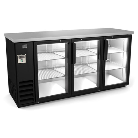 Kelvinator KCHBB72G (738274) Back Bar Cooler 72"W Self-contained Side Mounted Refrigeration