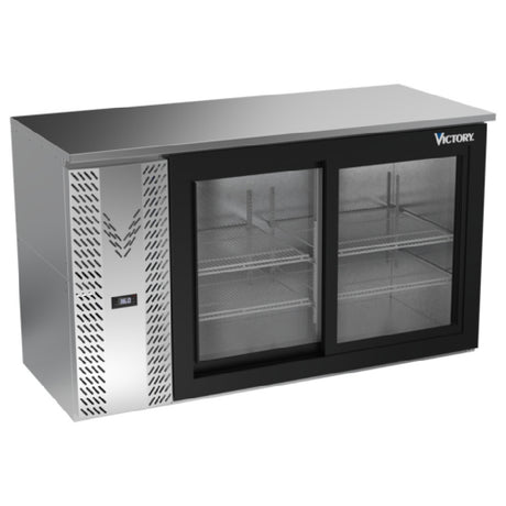 Victory VBBN58HC-GS-S - Back Bar Refrigerator, Two-section, 58"W X 25-1/4”D X 34"H