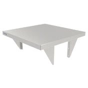 GSW USA WS-PT2424 Pass Through Shelf 24"W X 24"D X 5-1/2"H Turned Down Edges