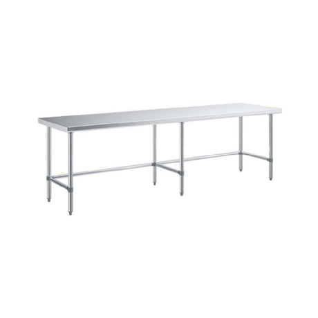 Sapphire Manufacturing SMTEO-30120G Worktable 120"W X 30"D X 35"H 18/430 Stainless Steel