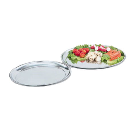 Vollrath 47216 Tray 15 7/8" Round Stainless 7/8" Deep