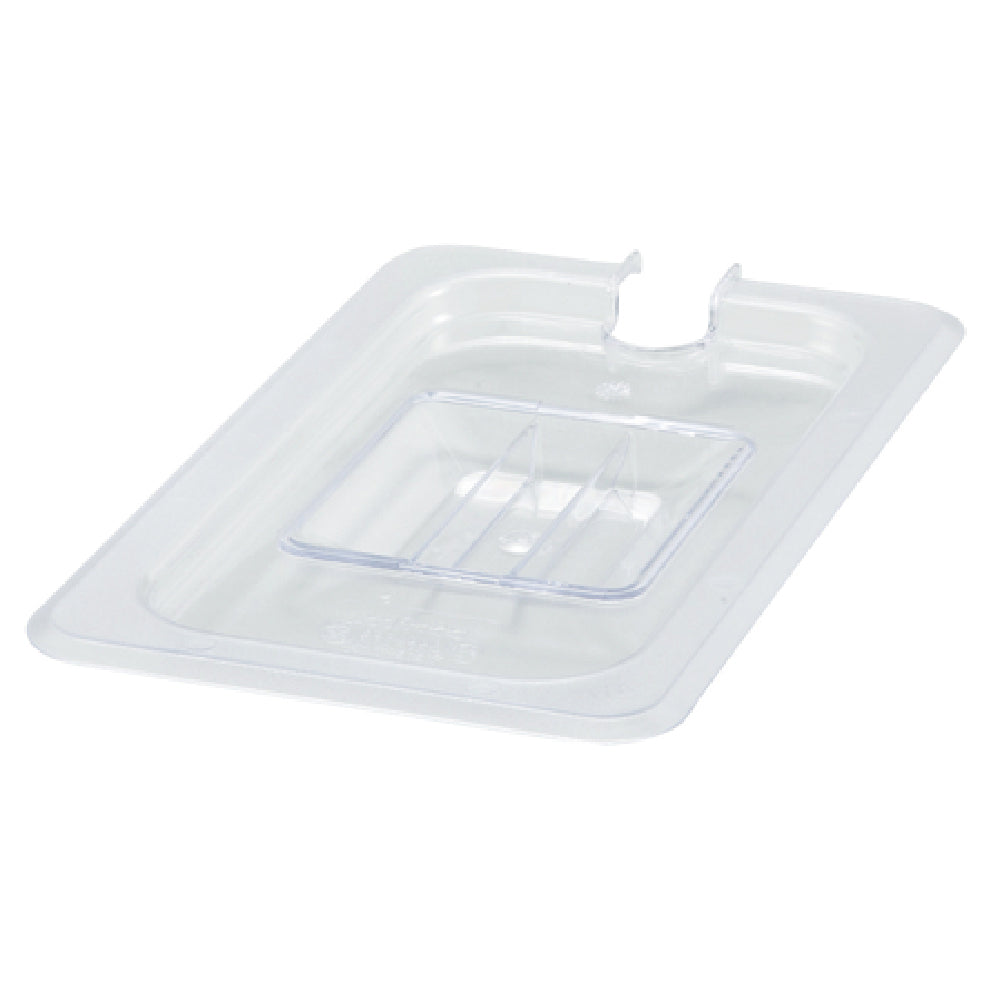 Winco SP7400C Poly-Ware™ Food Pan Cover 1/4 Size Slotted