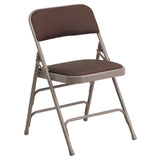 Flash Furniture AW-MC309AF-BRN-GG Hercules Series Folding Chair 300 Lb. Weight Capacity