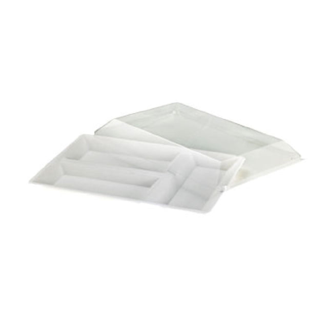 PacknWood ECOD4028 - Eco Compartment Tray, 15.75"L X 10.63"W X 1.10"H, Rectangular